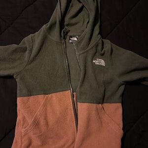 The North Face Olive and Brown Kids' Jacket